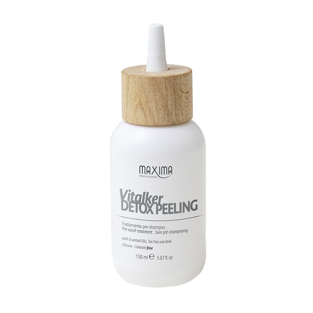Пілінг для шкіри голови Maxima Professional Vitalker Detox Peeling з ефірними оліями, олією чайного дерева та АНА, 150 мл